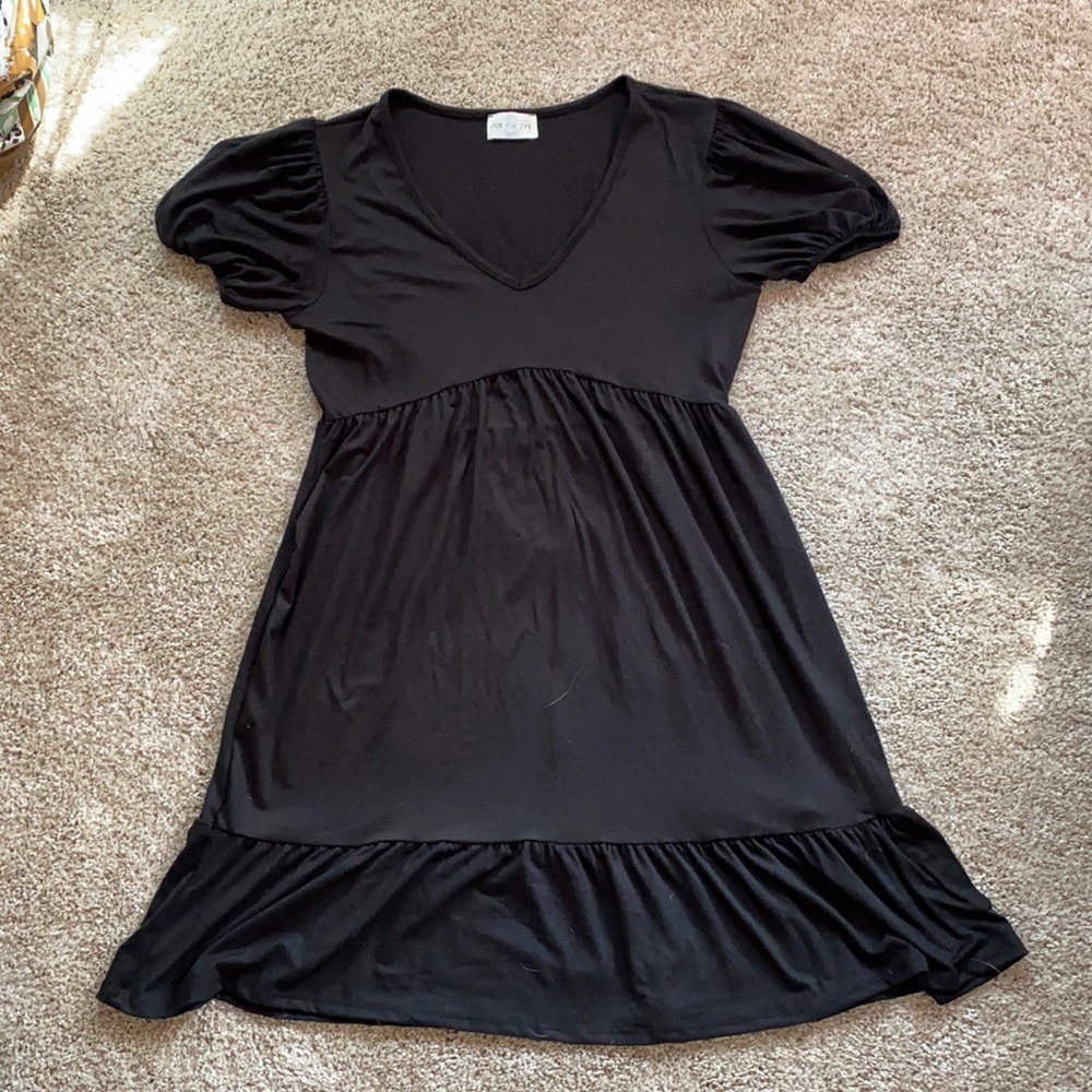 black baby doll dress